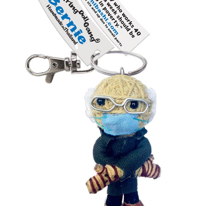 Kamibashi – Engroshandel Nøglering - Unisex – Bernie m/vanter String Doll nøglering1