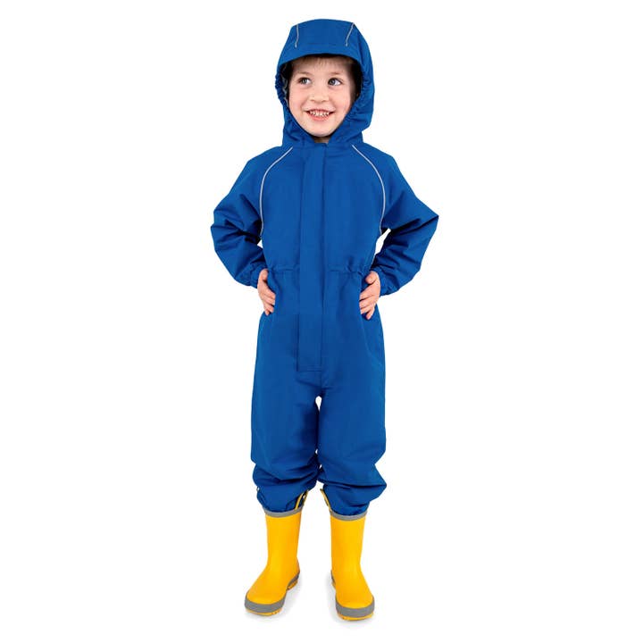 Blue | Puddle-Dry Waterproof Rain Suit for wholesale by Jan & Jul