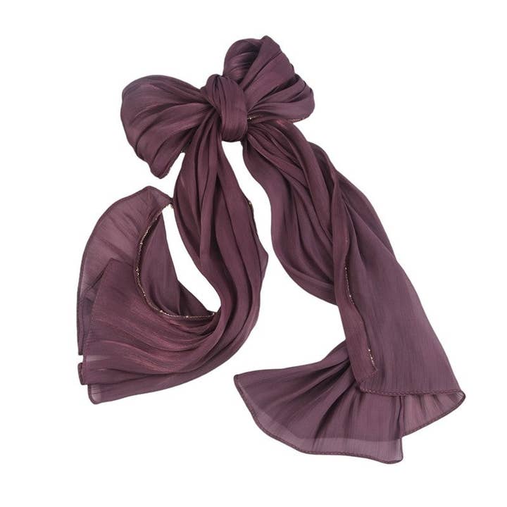 MoodGold – Großhandel Schal – Damen – Mode einfarbig einseitig Metallkette Kopftuch6