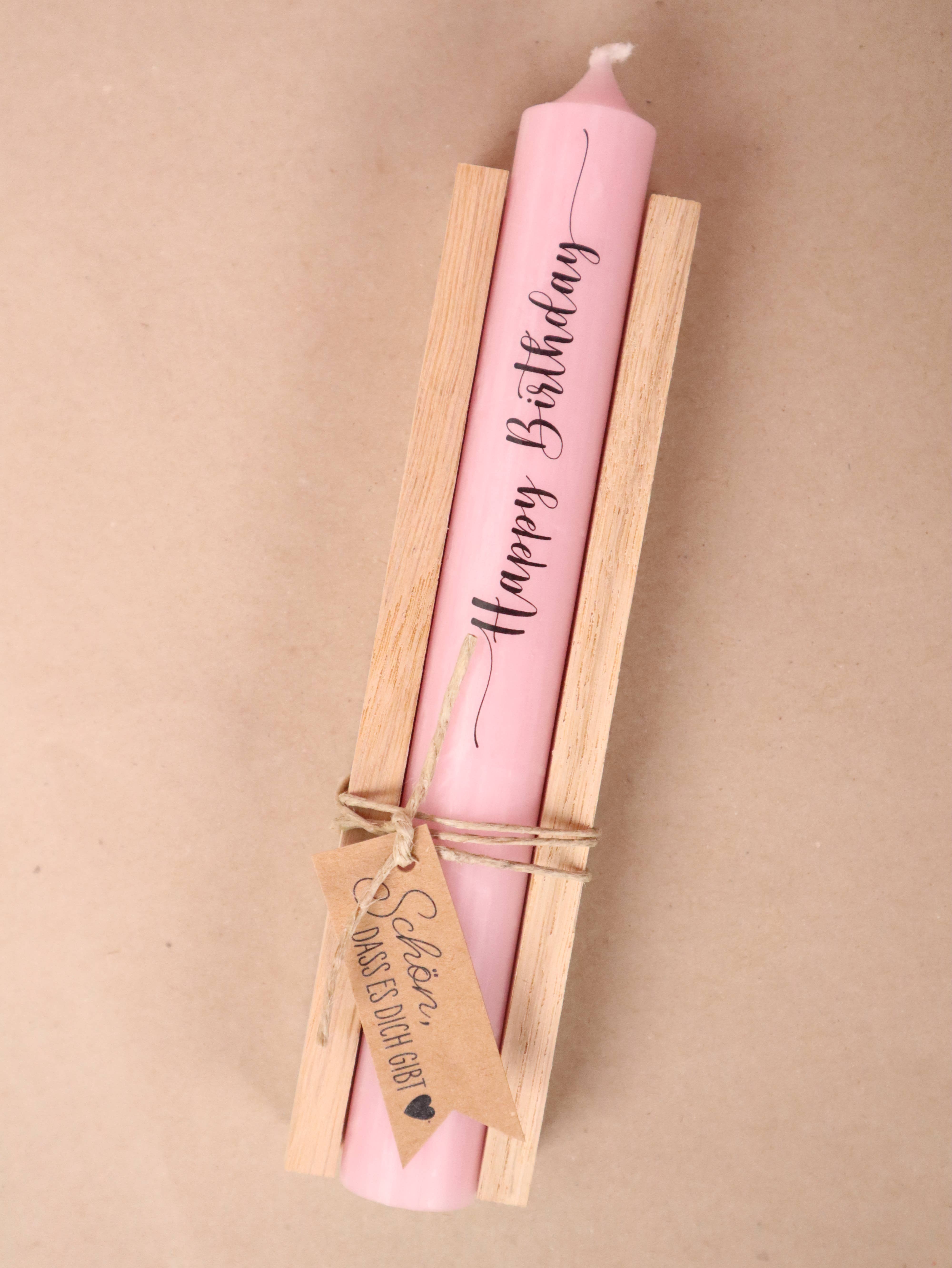 isaMi – Vela/castiçal cónico por atacado – Vela “Happy Birthday” - presente best seller para aniversário0