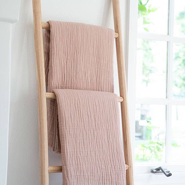 Sandstone & Sage - Wholesale Free Standing Shelf - Handmade Wooden Blanket Ladder3