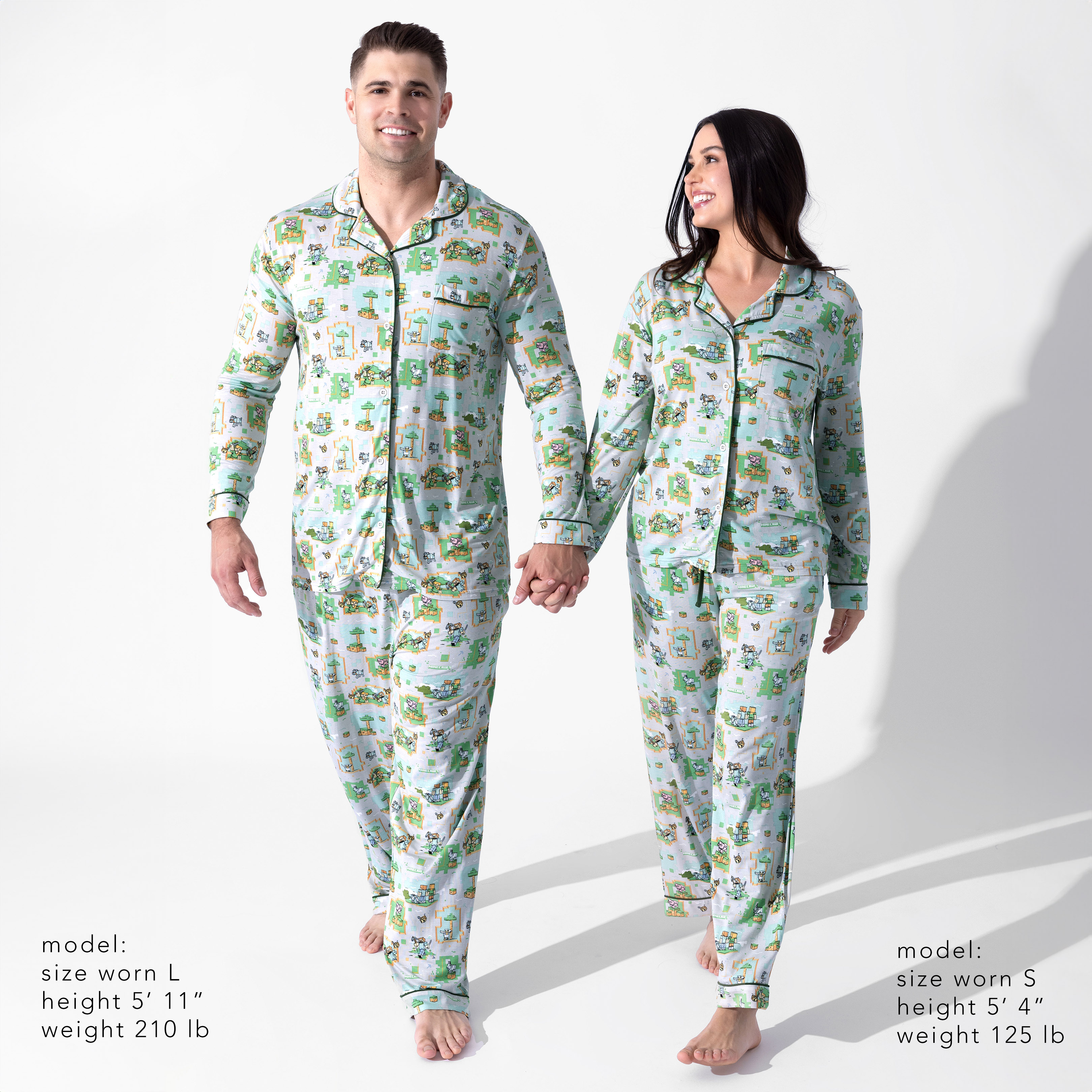 Bellabu Bear – wholesale Pyjamas - Herr – Minecraft Overworld Dreams Bambupyjamaset för män3