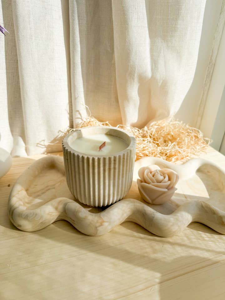 Soy Wax Candle - Beige | 250g for wholesale by Mísis Handmade Home decor