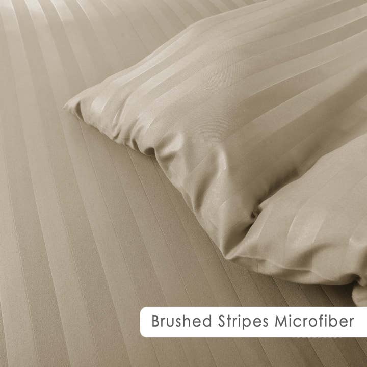 Cotton Passion - Wholesale Bedding Set - Striped Duvet Cover Set Luxury 100% Soft Microfiber Bedding