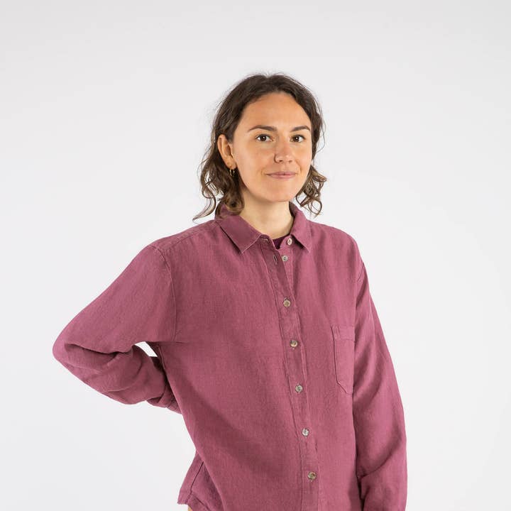 Skjortebluse brombær for engroshandel hos Matona