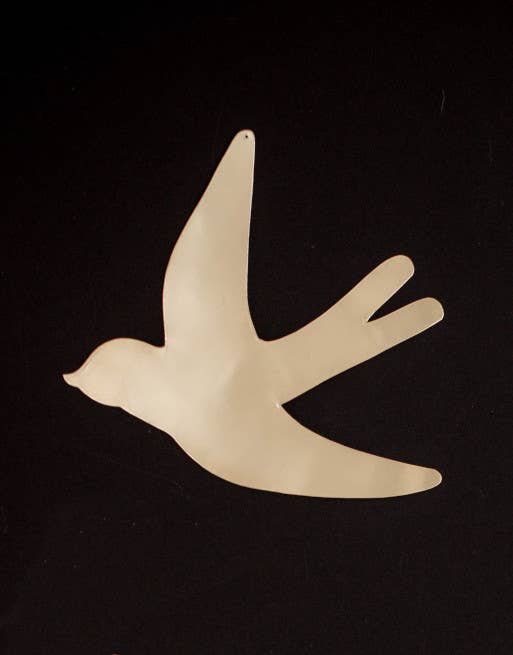 Mikwi - Wholesale Wall Accent - Swallow golden metal - MOROCCAN BRASS WALL DECORATION4