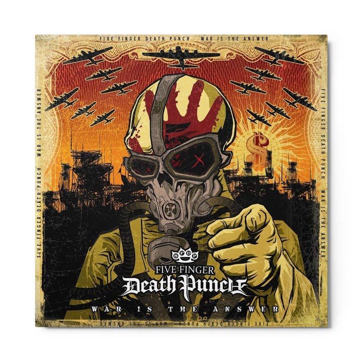 Five Finger Death Punch - War is the Answer HD Metal Wall Art por atacado de Hyper Iconic