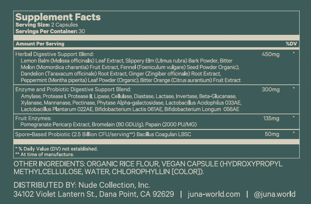 Juna - Wholesale Oral Supplement/Vitamin - Detox Digestive Enzymes8
