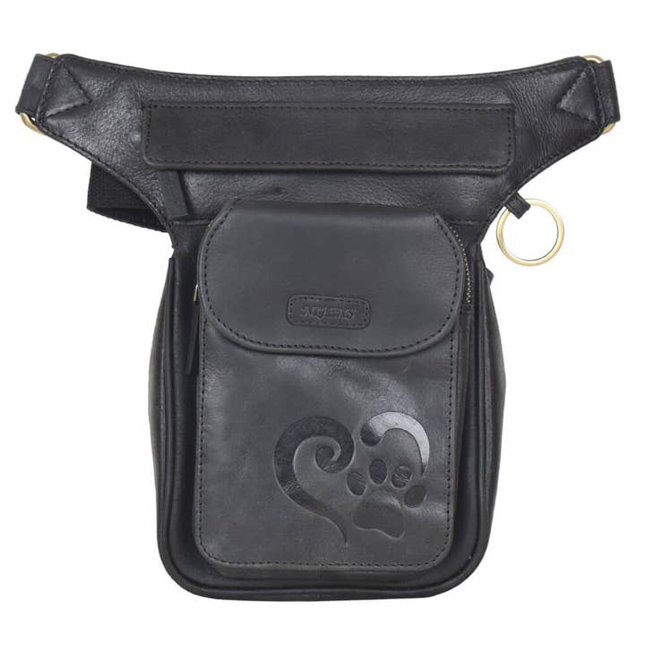 NJ-25 Hannover leer S-XXXL poot- en hartreliëf 8044 zwart voor wholesale door Nijens