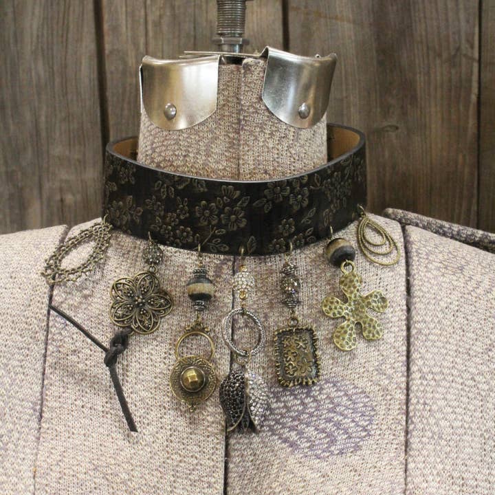 Love Of Vintage Choker Charm'd Necklace for wholesale by The Primitive Peddler, Inc.