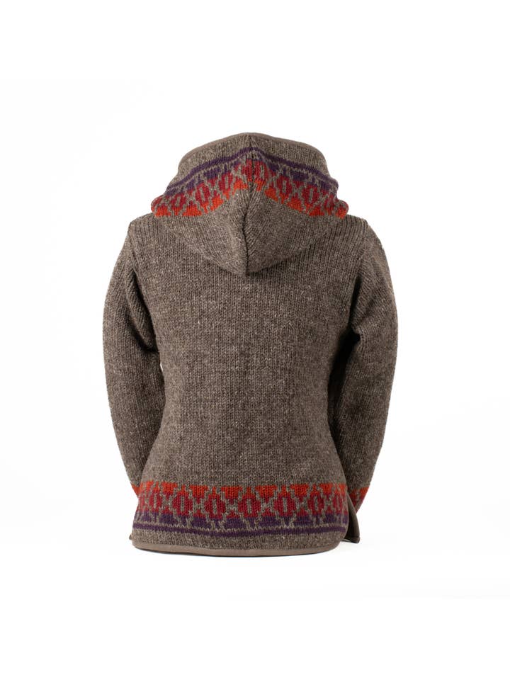 Lost Horizons Knitwear – Ships from USA - Wholesale Knit Sweater - Women's - Misty Wool Knit Sweater with Lined Hood8