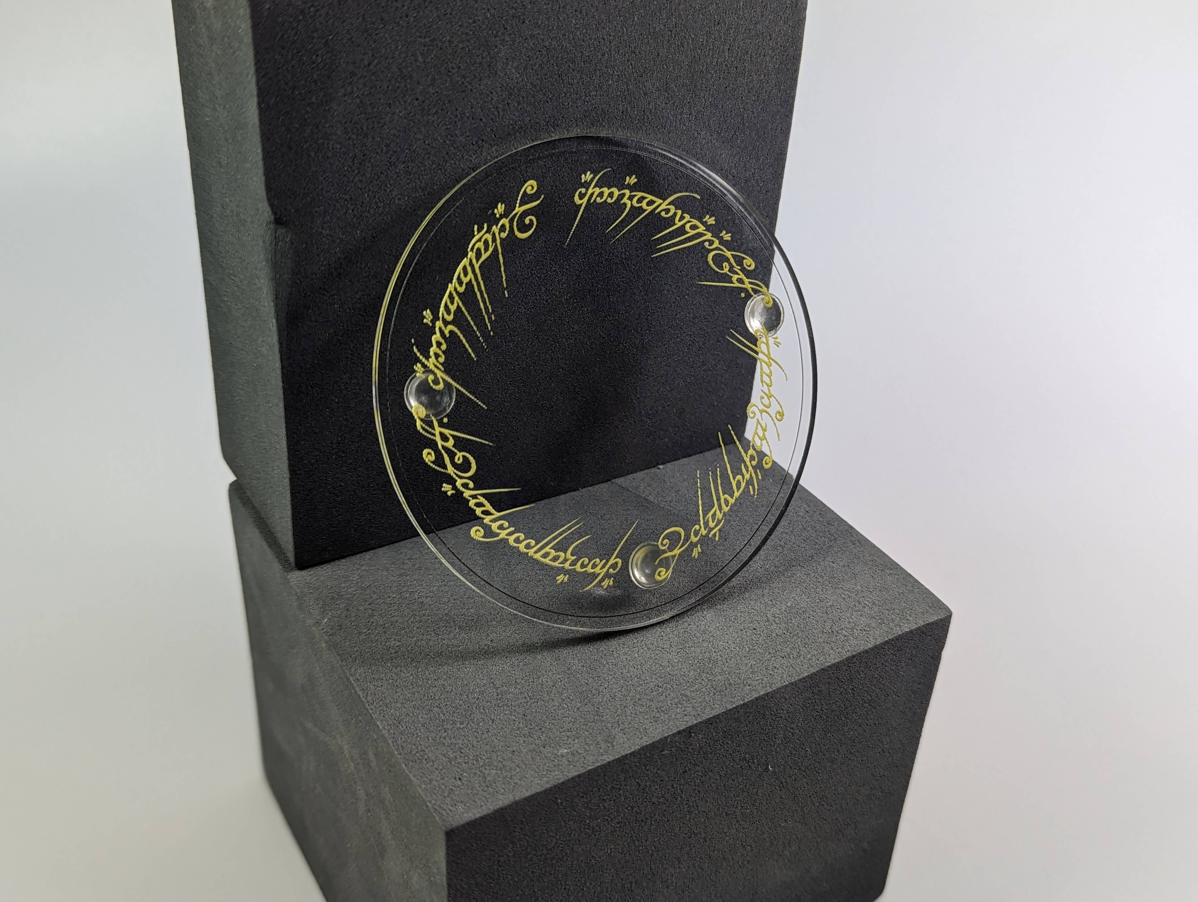 Chikai Shop – Base de copos por atacado – LOTR Bases para copos inspirados em acrílico claro6