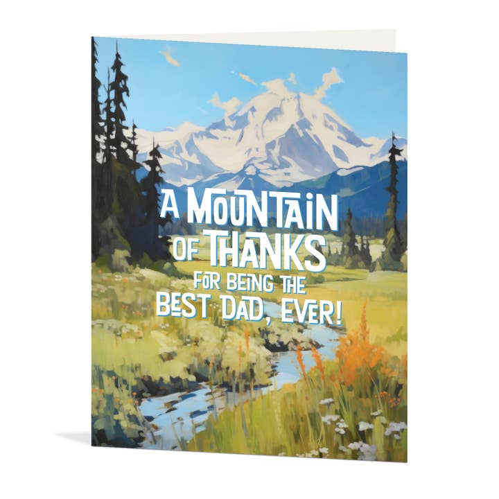 Waterknot - Wholesale Father's Day Card - Mountain Dad Card2
