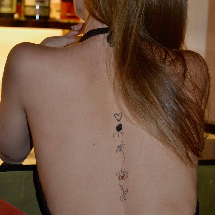 Sioou - Wholesale Temporary Tattoo - Planche Saint Valentin Les vertiges de l'amour8