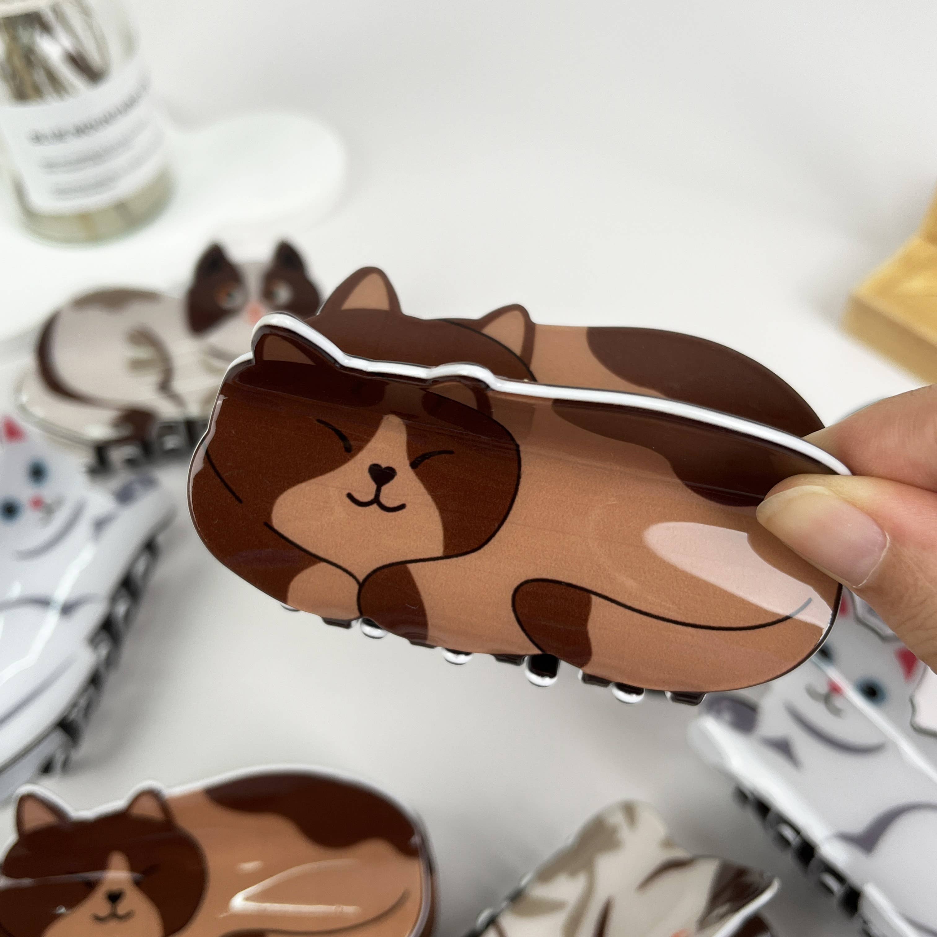 mildstyles - Venta al por mayor Horquilla para el pelo - Mujer - Clip de garra para cabello con diseño de gato2