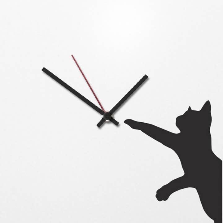 dESIGNoBJECT.it - Wholesale Wall Clock - Magnetic Blackboard Cat Clock8