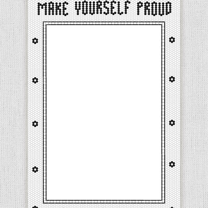 My Ohh My Studio - Wholesale Notepad - Make Yourself Proud Mosaic Notepad 4x62