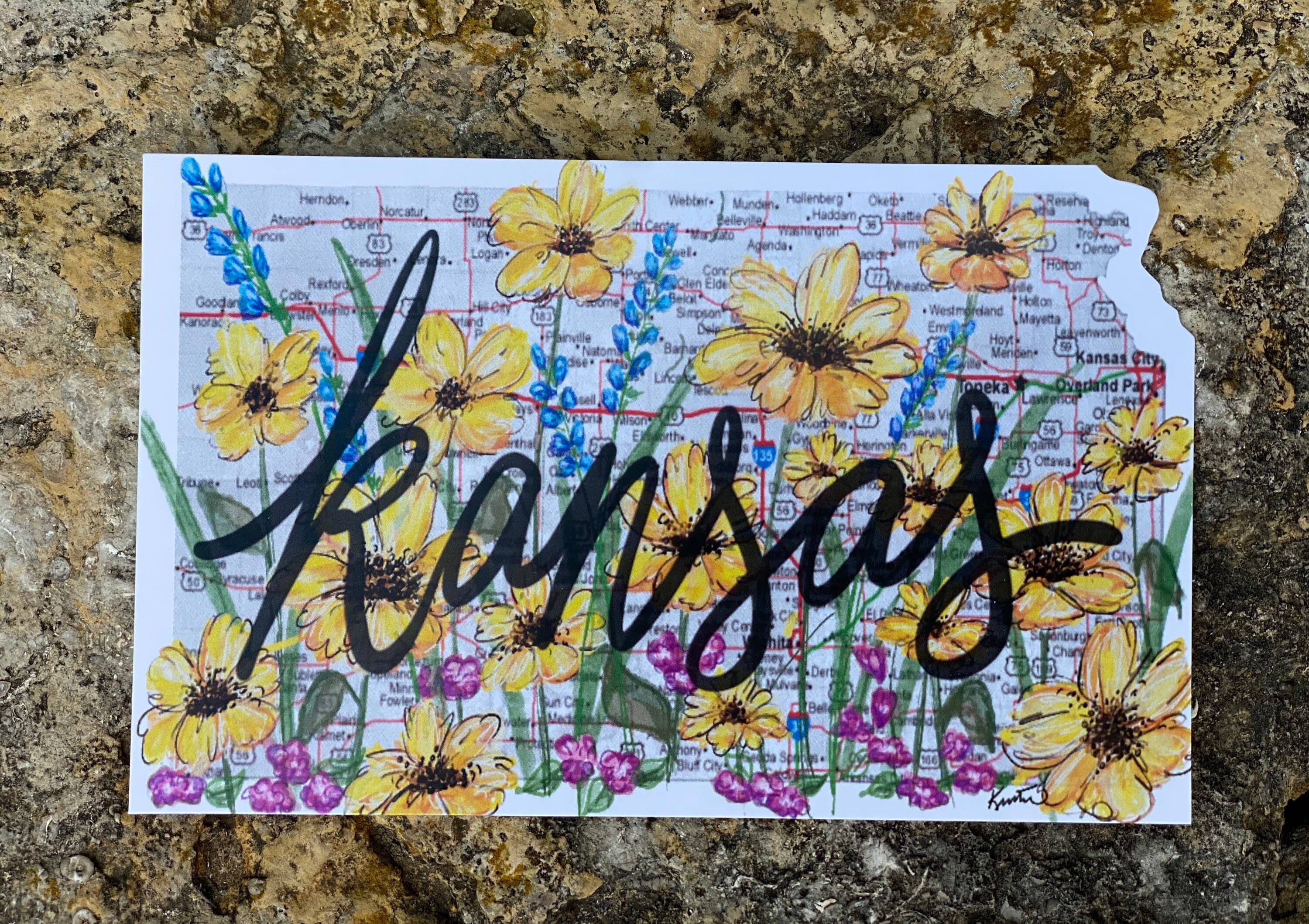 Something Beautiful - Wholesale Postcard - Kansas Wildflowers Postcards5