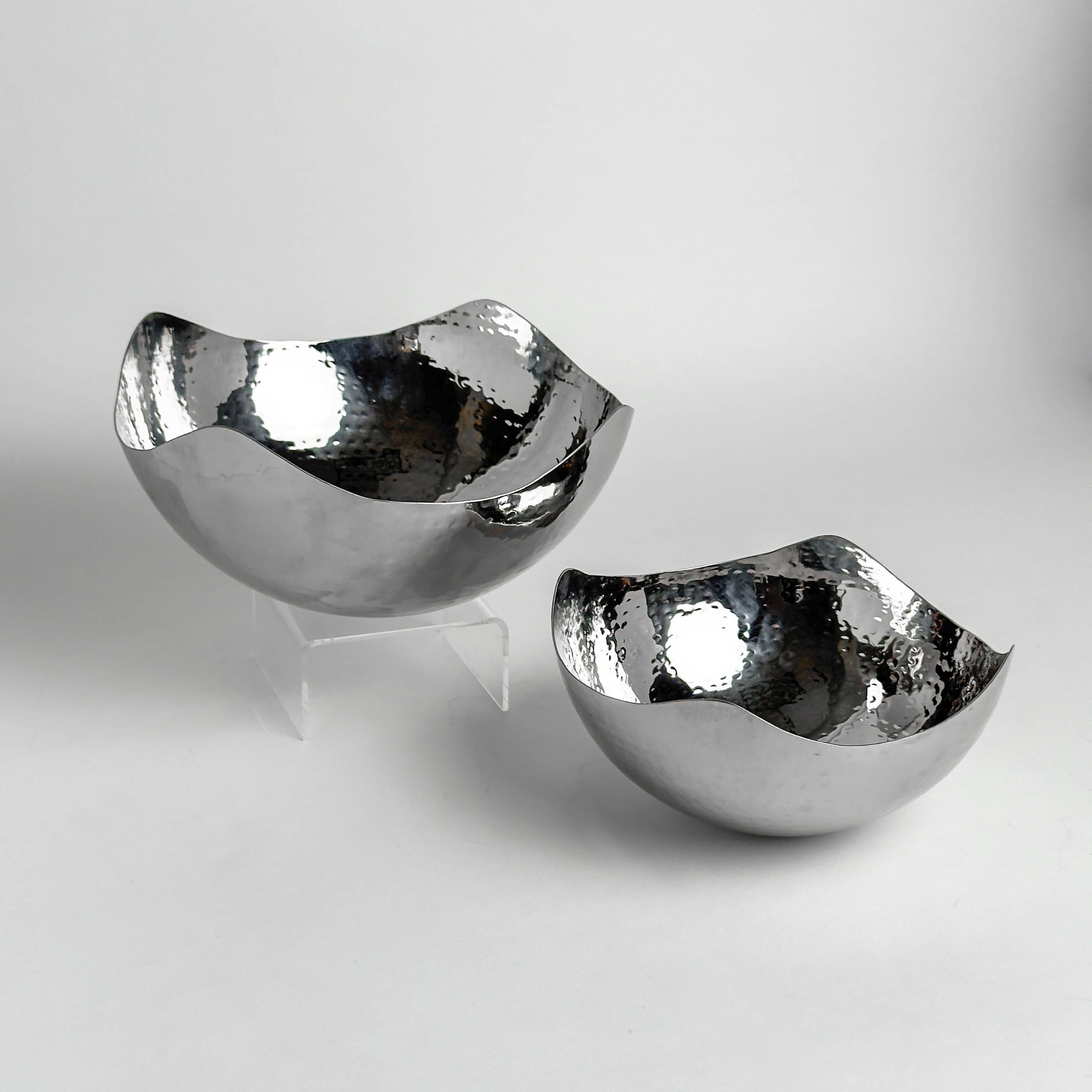 India Handicrafts Inc – wholesale Dekorativ tallrik/fat/skål – Rostfri stålskål liten1