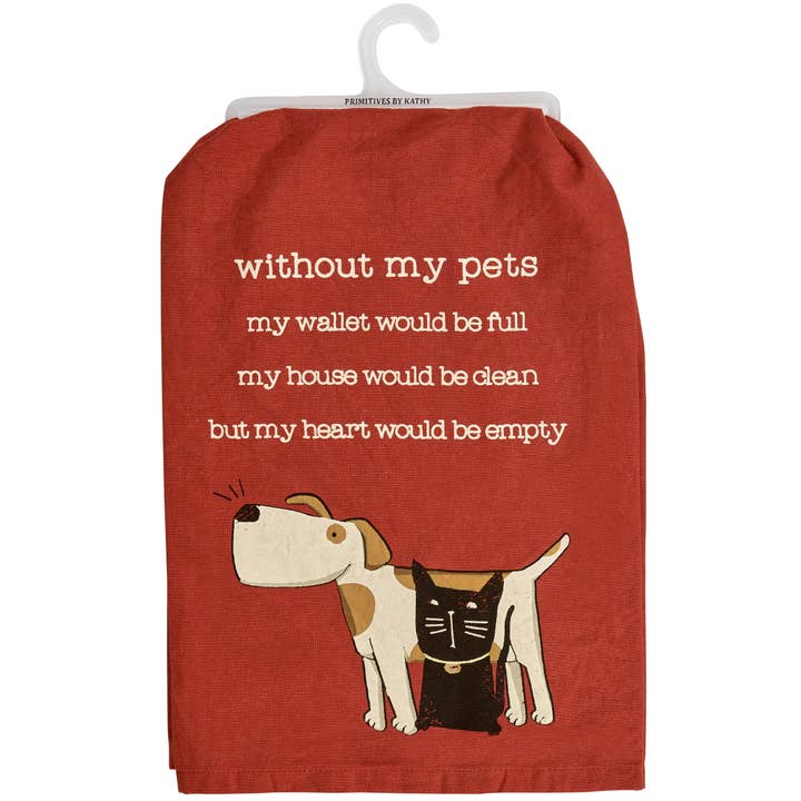 My Pets Kitchen Towel for wholesale by Primitives by Kathy