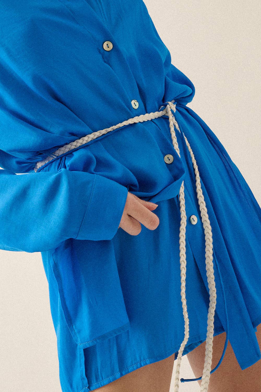 Promesa USA – Romper - Mulher por atacado – Macaquinho sólido de cetim com botão, cintura alta e cinto55