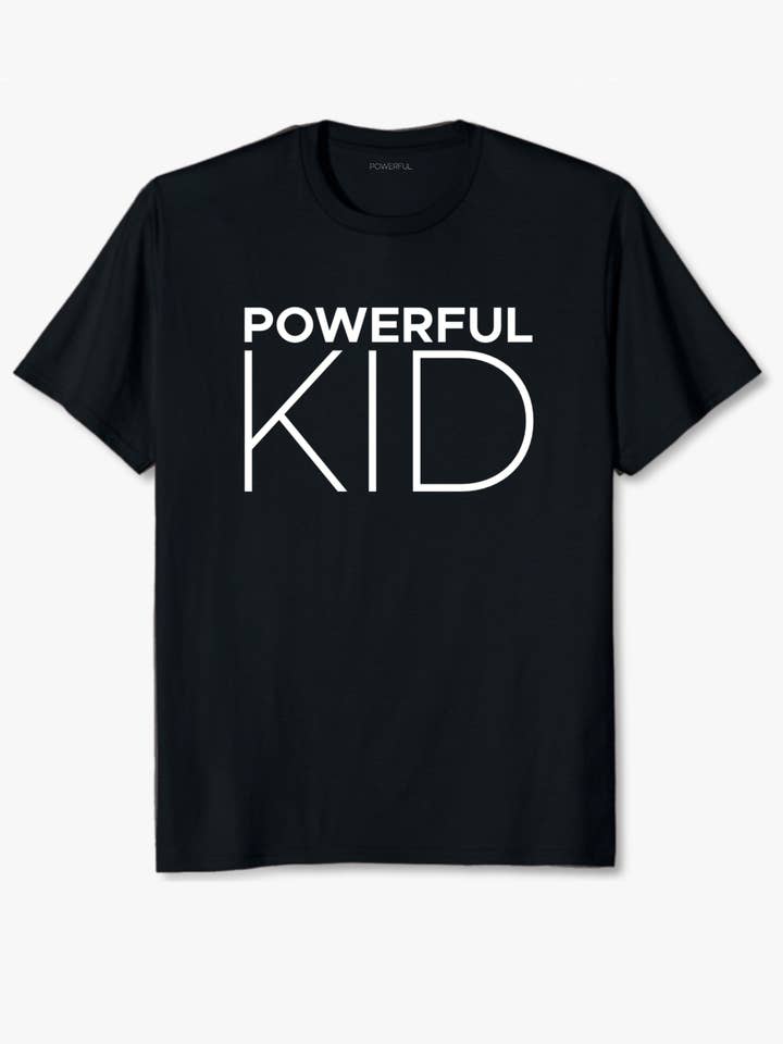 Maglietta da bambino potente per la vendita all'ingrosso da parte di Powerful.Creative