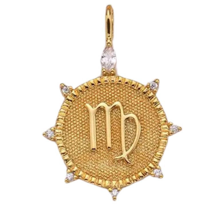 Virgo CZ Colgante de Oro para venta al por mayor de Adorn by Alexandra Riley