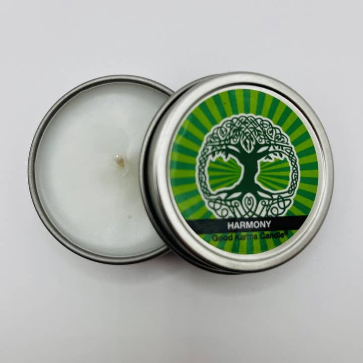 Harmony ( Enchanted Apple) - Available in 1 oz ($4.95) and 4 oz ($8.95) sizes for wholesale by Zensual Candles- Good Karma Candles