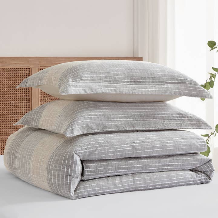 Levtex Home - Vendita all'ingrosso Set di lenzuola - Set copripiumino e trapunta Sand Stripes10