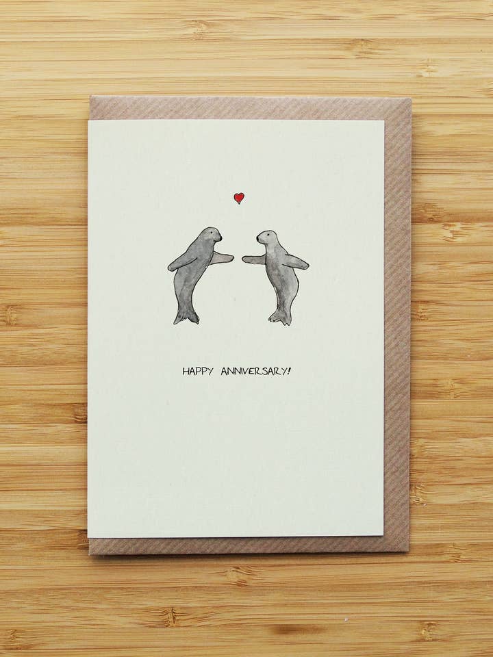 Sceaux d'anniversaire - Carte d'amour d'animaux mignons pour la vente par RossJDesigns