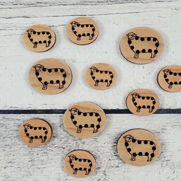 Katrinkles - Wholesale Craft supplies - Stitchable Sheep Buttons5