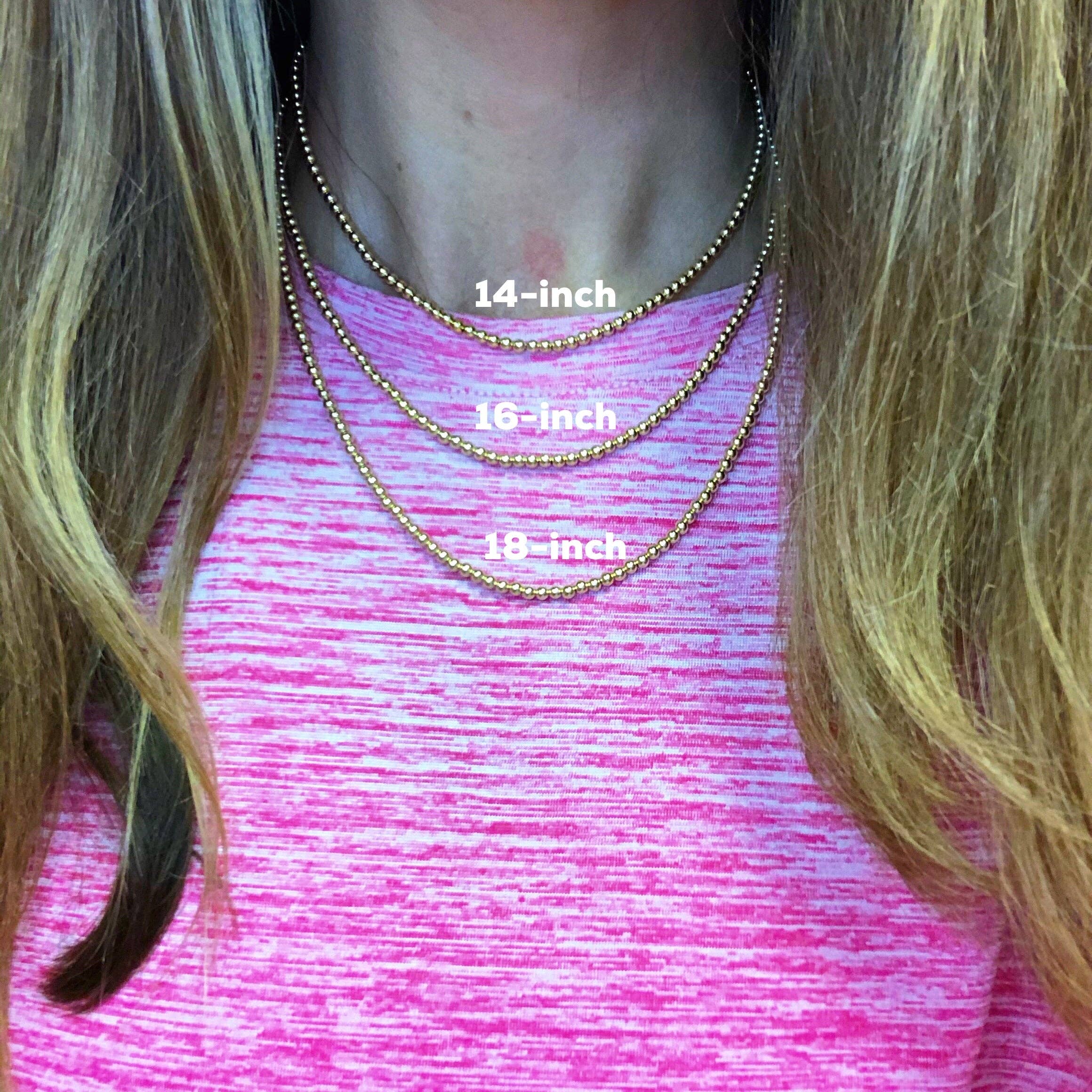 Golden Thread - Vendita all'ingrosso Collane di perline/perle - Collana in oro con perline | 14 carati8