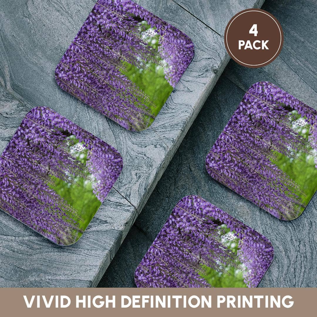 3dRose - Wholesale Onderzetters - 3dRose, Japanse Blauwe Regen, Onderzetter12