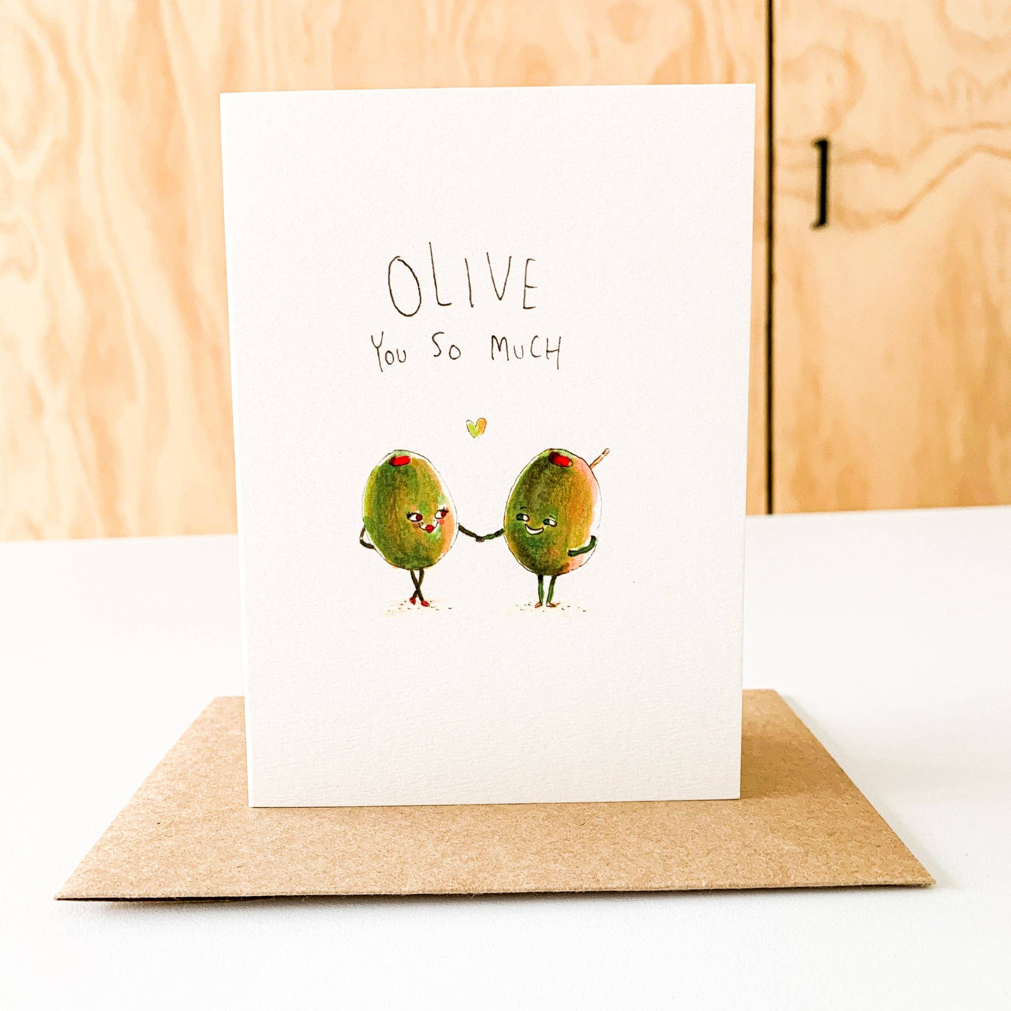 Well Drawn - Wholesale Love card - Olive You So Much5