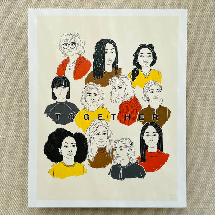 Impression d'art « Femmes ensemble » pour la vente par Tamara Martin