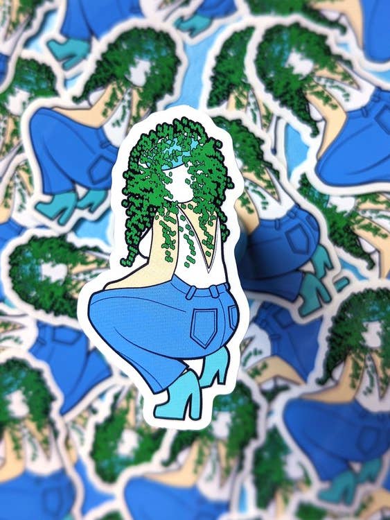 Collier de perles | Autocollants tête de pot pour la vente par Desiree Amber Moore