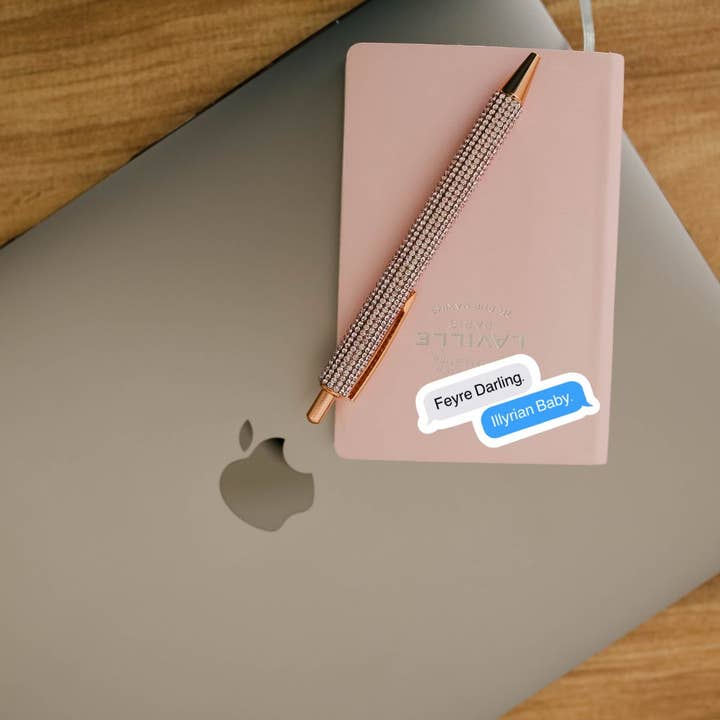 ACOTAR Feyre Darling Chat Sticker for wholesale by Serafine Art and Design