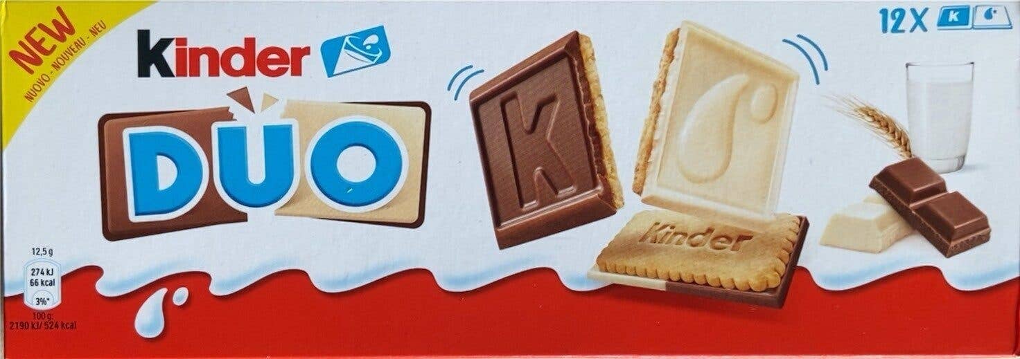 123bonbon - Wholesale Chocolate Bar - FERRERO Kinder Duo Milk