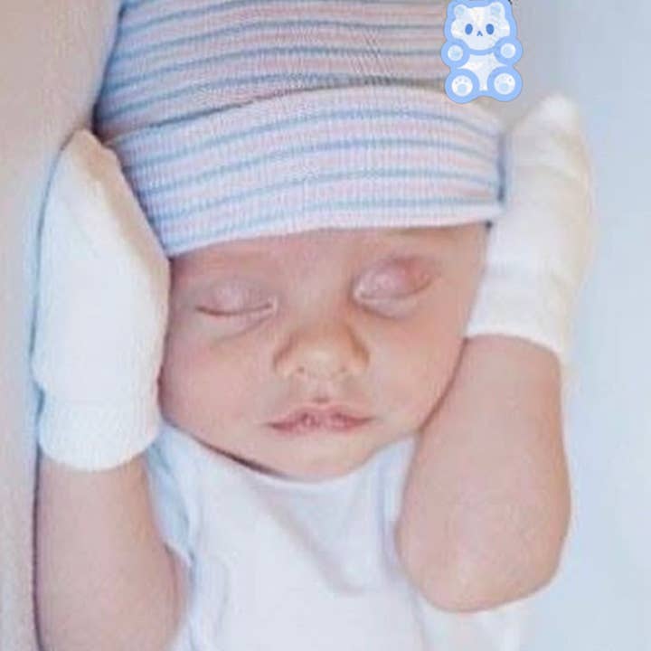 Jolly Bundles – wholesale Vantar - Baby – Enfärgade ekologiska bomullsvantar för spädbarn utan repor