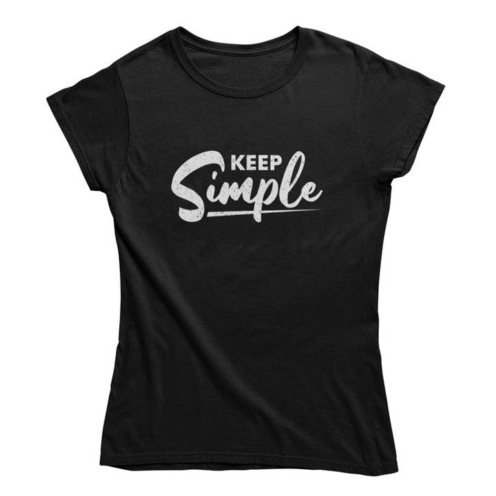 t-shirt pour femme -Keep it simple pour la vente par Mamino