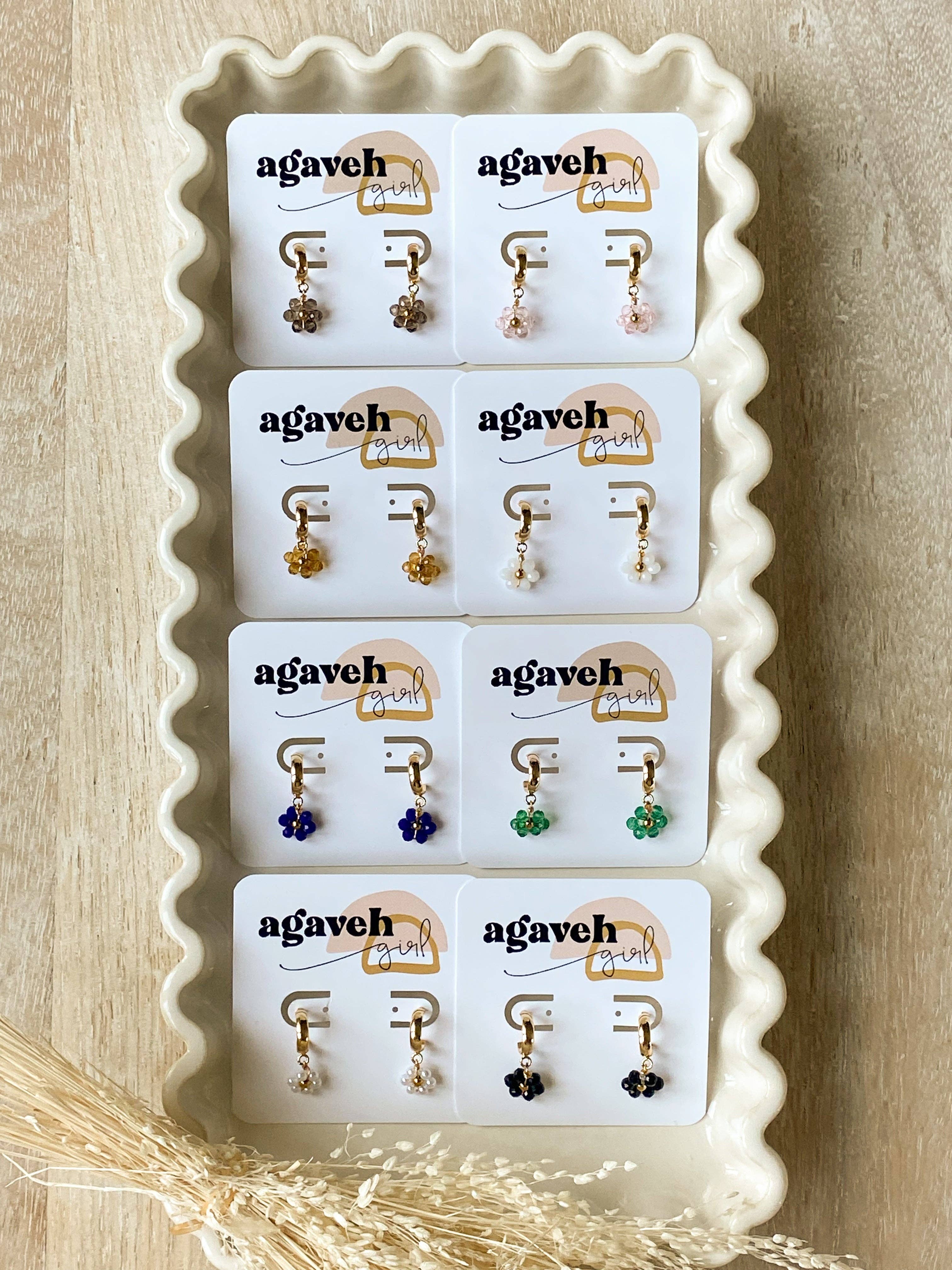 Agaveh girl - Wholesale Huggie Earrings - Nectar Blooms13