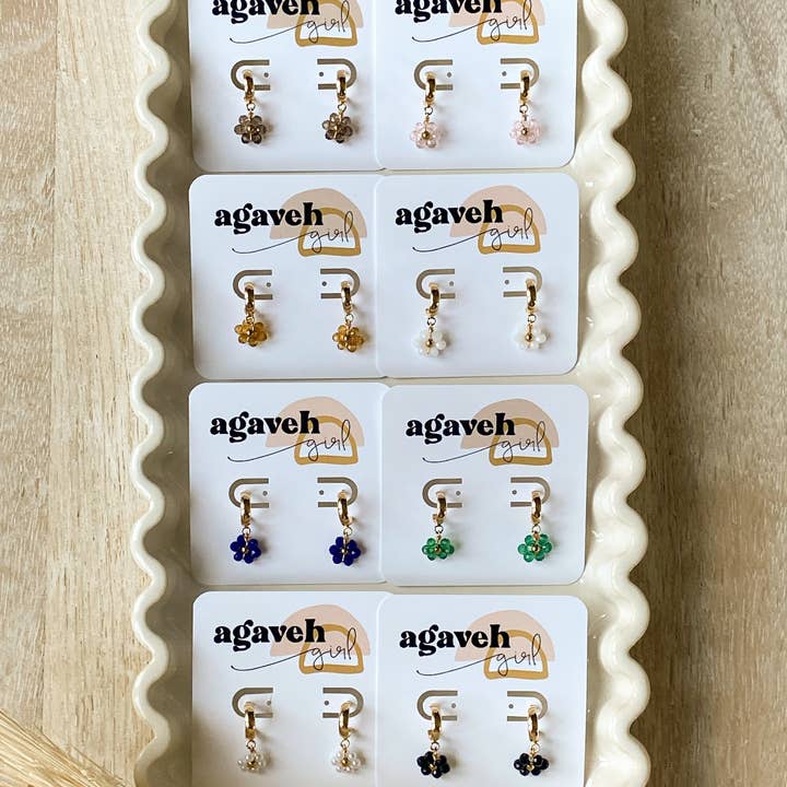 Agaveh girl - Wholesale Huggie Earrings - Nectar Blooms13