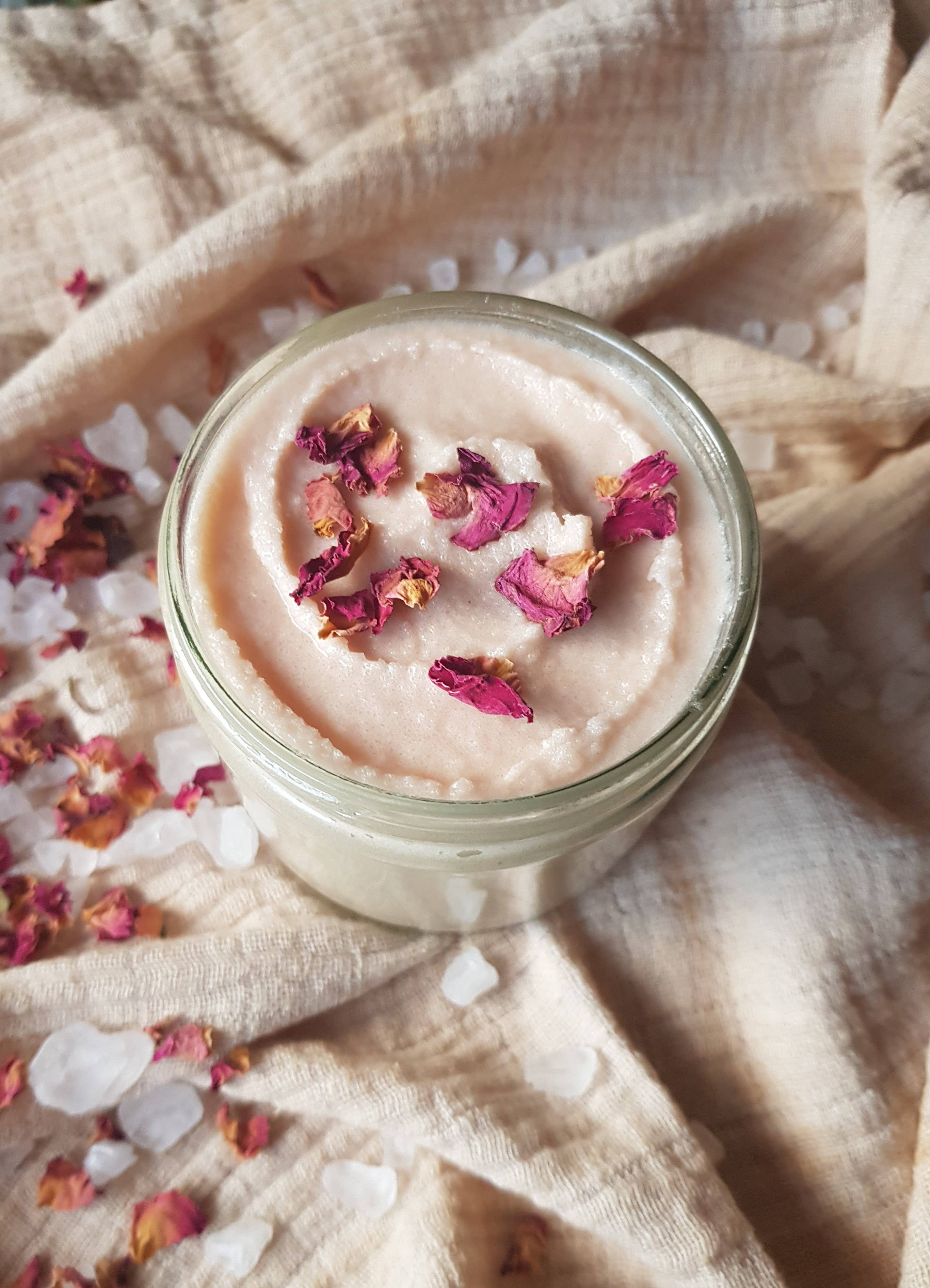 Inhale Botanicals – wholesale Body scrub/exfoliant – Floralia Ritual Salt Scrub, 400g Jar1