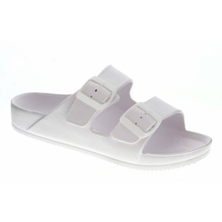 White Linen Sandals, No Display Package for wholesale by Jane Marie