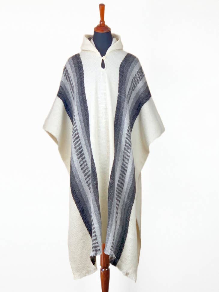 Wholesale Llama Wool Unisex South American Handwoven Poncho for your store  - Faire