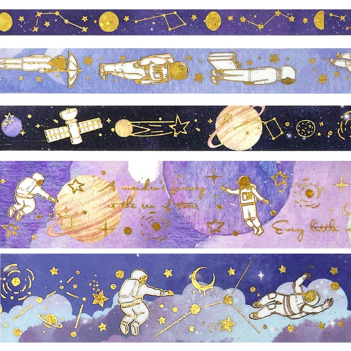 Wrapables.com - Wholesale Washi Tape - Wrapables Decorative Gold Foil Washi Tape and Sticker Set27