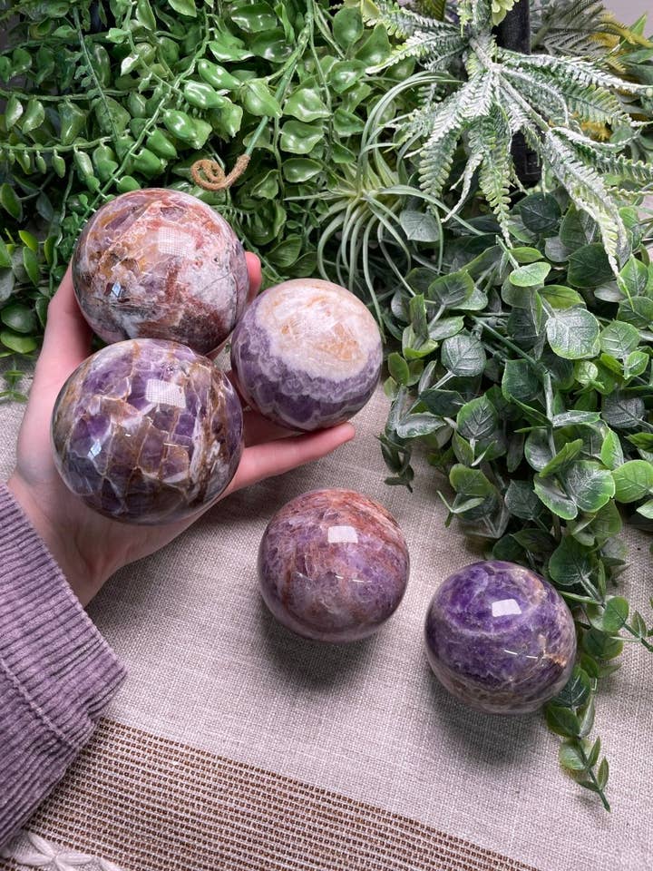 Dream Amethyst Sphere for wholesale by Copper Ashes