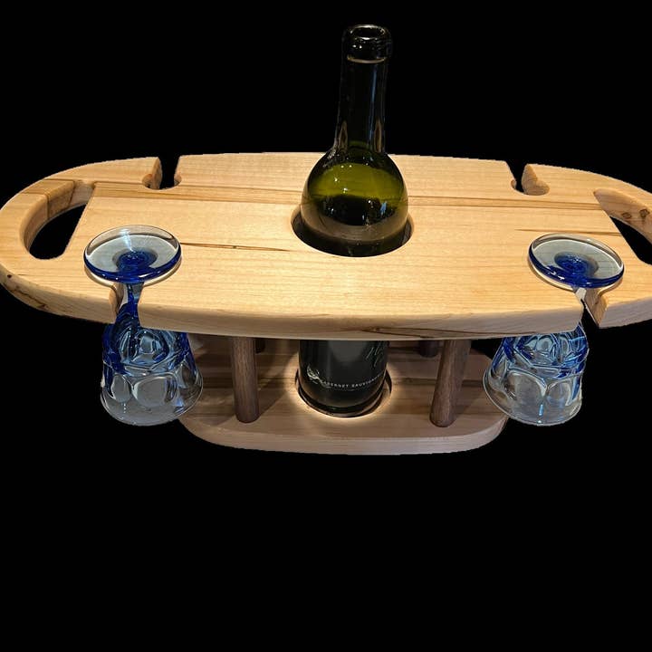 TG Designs - Wholesale Bottle Rack/Holder - Wine Bottle and Glass Caddy3