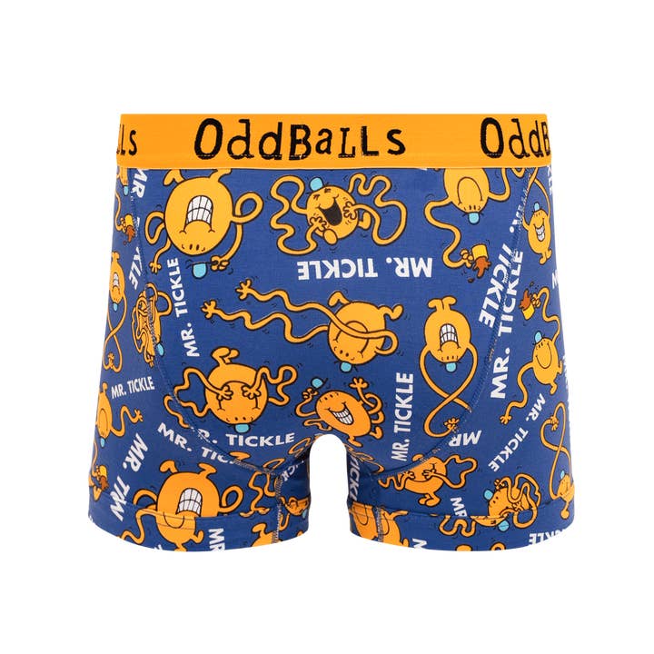 OddBalls – wholesale Underwear – Men's – Mr Tickle - Mr Men - Mens Cotton Boxer Shorts1