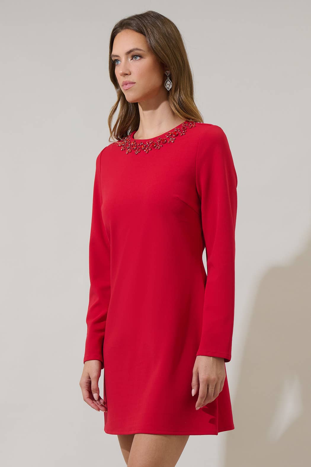 Rosso Abito Mini A-Line Concord in vendita all'ingrosso su Faire2